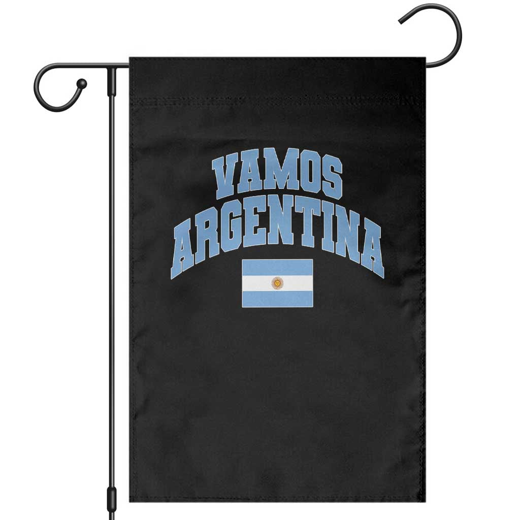 Vamos Argentina Football Throwback Design Garden Flag Vintage Argentinian Flag TS11 Black Print Your Wear