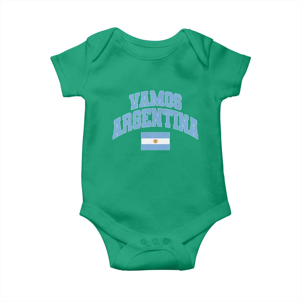Vamos Argentina Football Throwback Design Baby Onesie Vintage Argentinian Flag