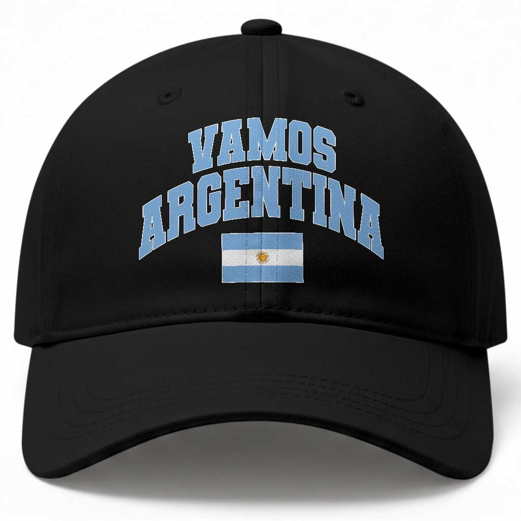Vamos Argentina Football Throwback Design Baseball Cap Vintage Argentinian Flag TS11 Print Your Wear