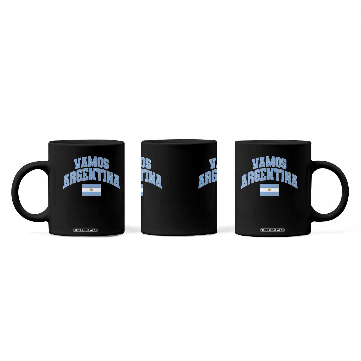 Vamos Argentina Football Throwback Design Coffee Mug Vintage Argentinian Flag