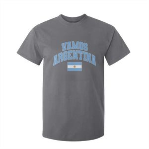Vamos Argentina Football Throwback Design T Shirt For Kid Vintage Argentinian Flag