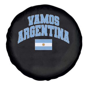 Vamos Argentina Football Throwback Design Spare Tire Cover Vintage Argentinian Flag
