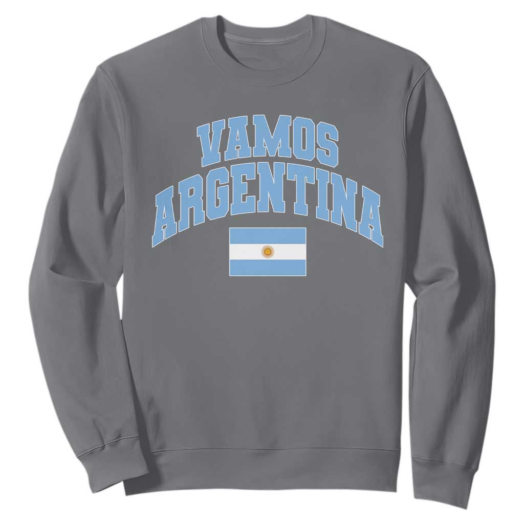 Vamos Argentina Football Throwback Design Sweatshirt Vintage Argentinian Flag
