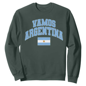 Vamos Argentina Football Throwback Design Sweatshirt Vintage Argentinian Flag