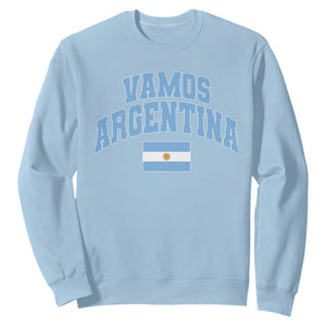 Vamos Argentina Football Throwback Design Sweatshirt Vintage Argentinian Flag