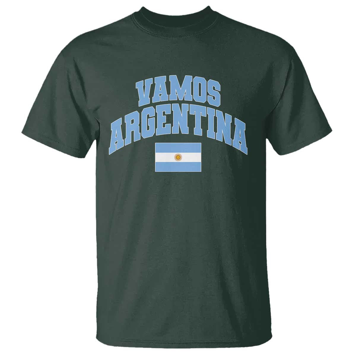 Vamos Argentina Football Throwback Design T Shirt Vintage Argentinian Flag