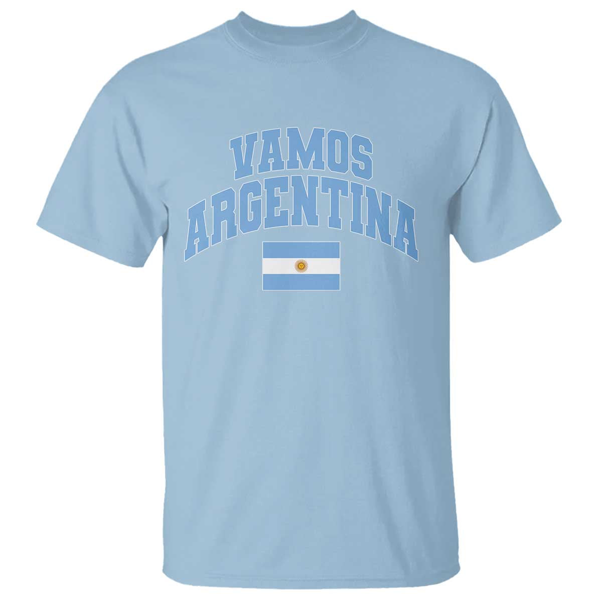 Vamos Argentina Football Throwback Design T Shirt Vintage Argentinian Flag