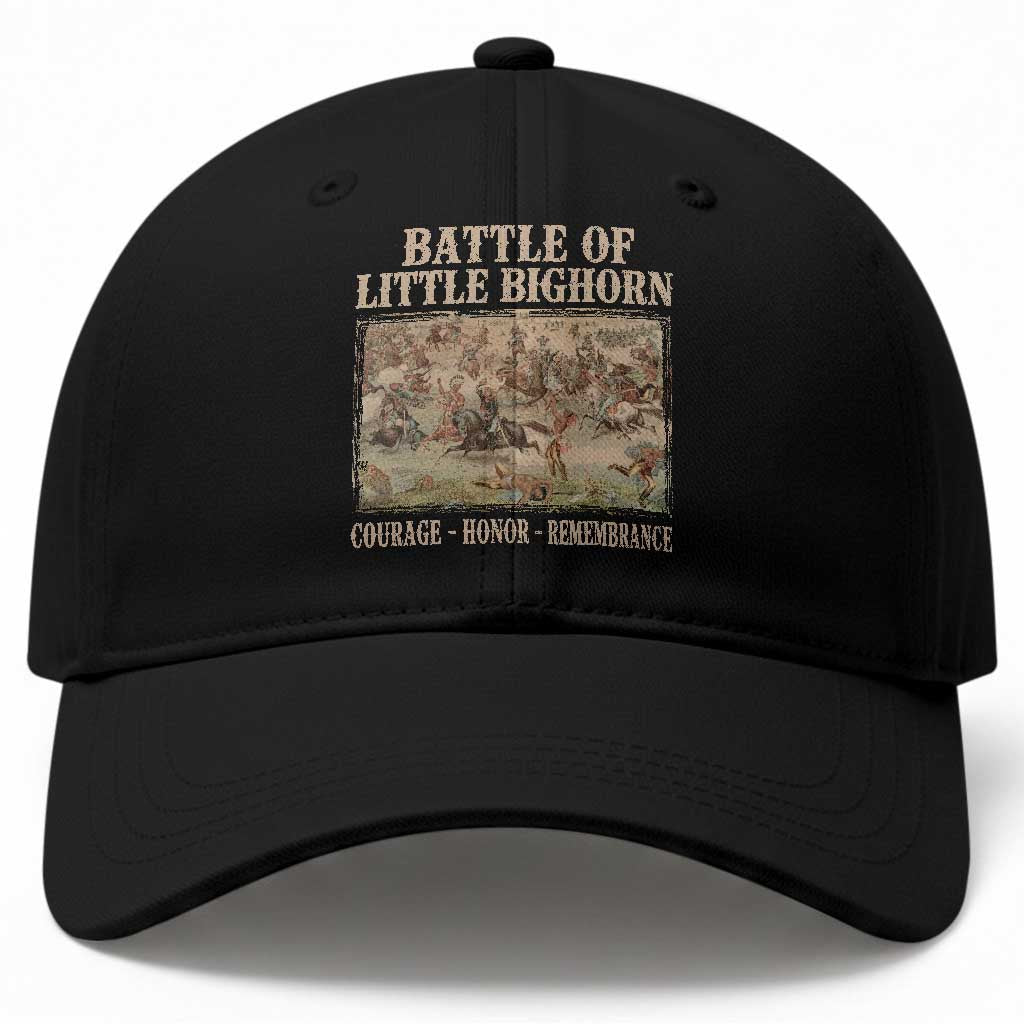 Battle of Little Bighorn Baseball Cap Courage Honor Remember Native American TS11 Print Your Wear
