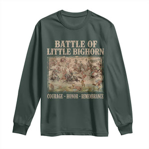 Battle of Little Bighorn Long Sleeve Shirt Courage Honor Remember Native American