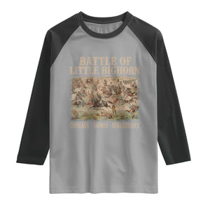 Battle of Little Bighorn Raglan Shirt Courage Honor Remember Native American