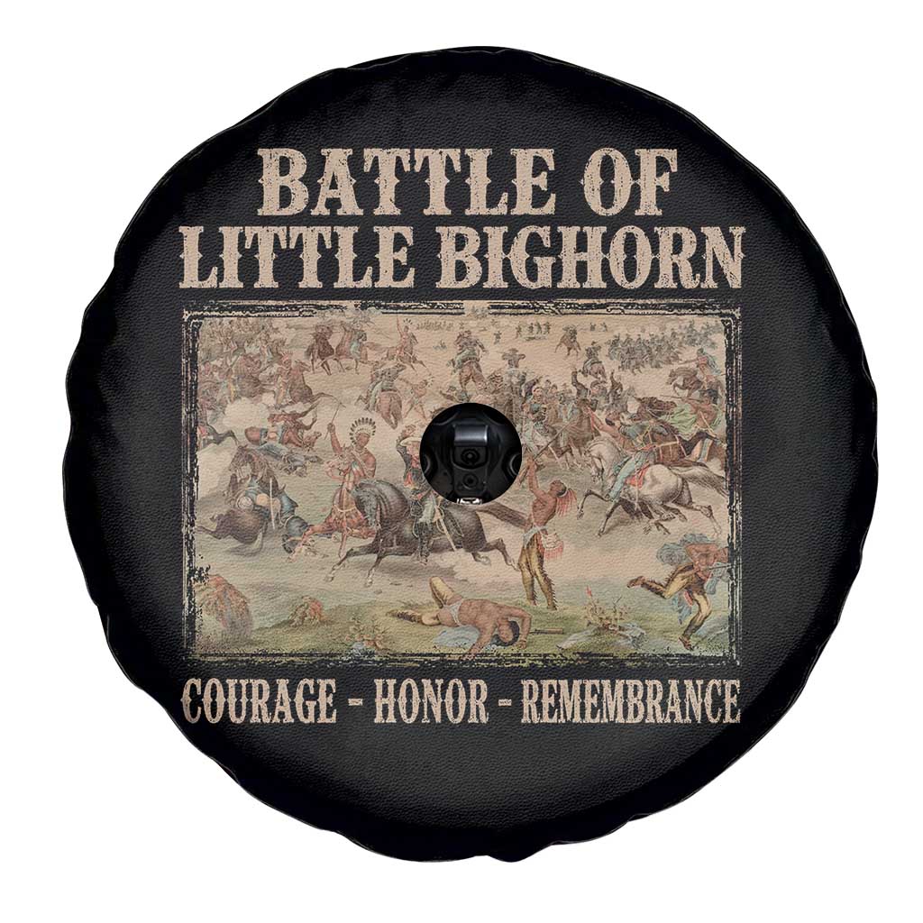 Battle of Little Bighorn Spare Tire Cover Courage Honor Remember Native American