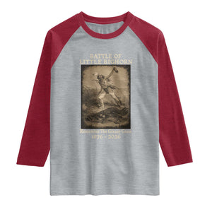 Battle of Little Bighorn 150 Year Anniversary 1876 2026 Raglan Shirt Remember The Greasy Grass Native American