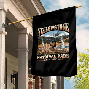 Yellowstone National Park Do Not Pet The Fluffy Cows Garden Flag