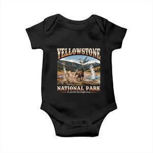 Yellowstone National Park Do Not Pet The Fluffy Cows Baby Onesie