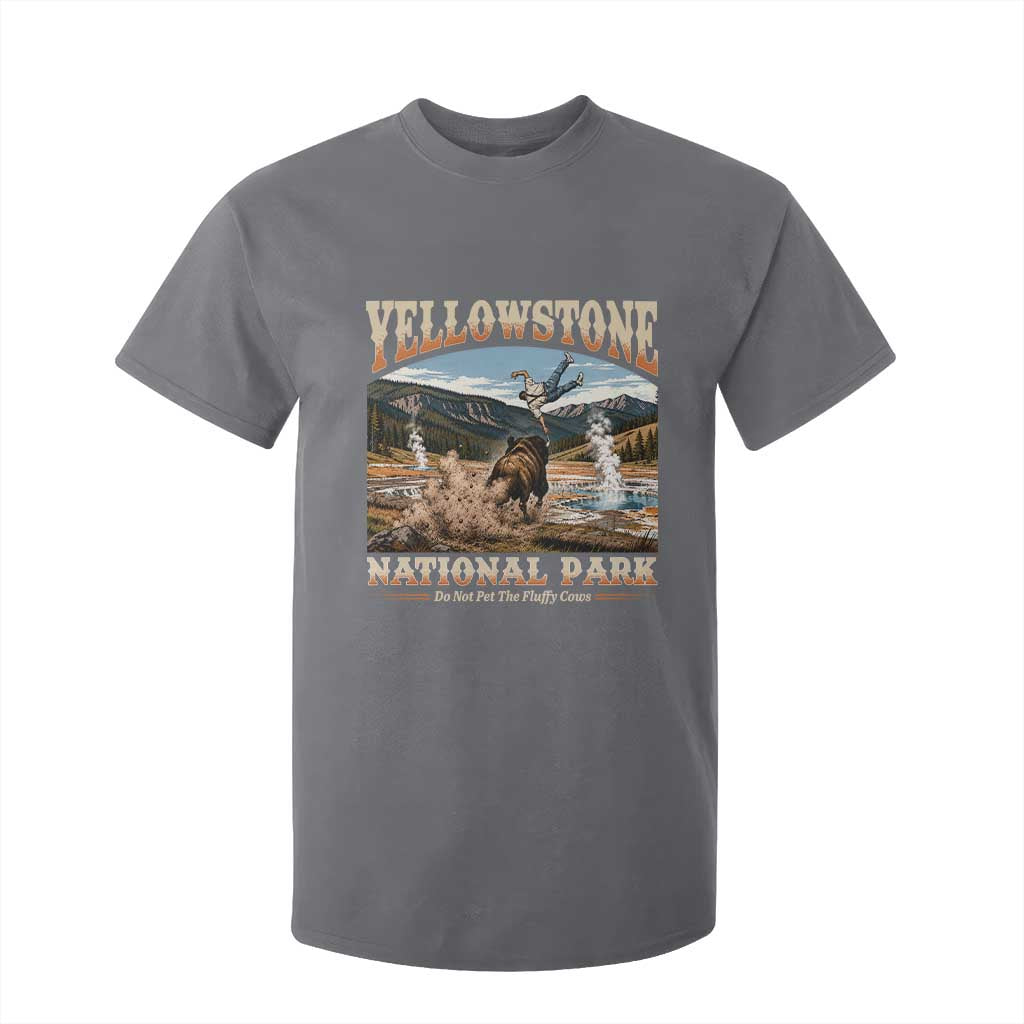 Yellowstone National Park Do Not Pet The Fluffy Cows T Shirt For Kid