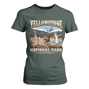 Yellowstone National Park Do Not Pet The Fluffy Cows T Shirt For Women