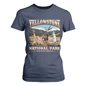 Yellowstone National Park Do Not Pet The Fluffy Cows T Shirt For Women