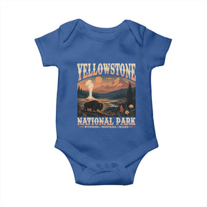 Yellowstone National Park Wyoming Montana Idaho Baby Onesie Vintage Bison Geyser