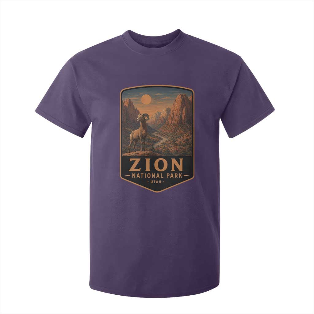 Zion National Park T Shirt For Kid Vintage The Narrows Utah Bighorn Sheep