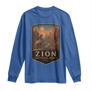Zion National Park Long Sleeve Shirt Vintage The Narrows Utah Bighorn Sheep