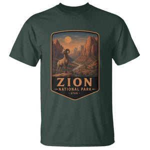 Zion National Park T Shirt Vintage The Narrows Utah Bighorn Sheep