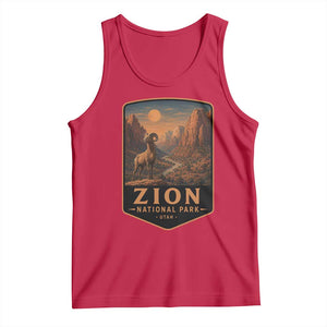 Zion National Park Tank Top Vintage The Narrows Utah Bighorn Sheep