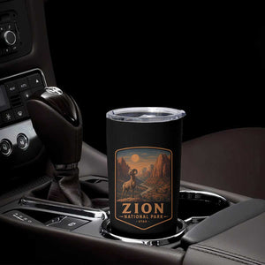 Zion National Park Tumbler Cup Vintage The Narrows Utah Bighorn Sheep