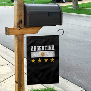 Argentina Champions 2026 4th Star Garden Flag Vintage Sol De May and Stripes