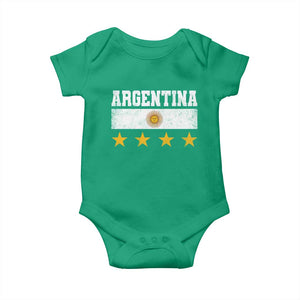 Argentina Champions 2026 4th Star Baby Onesie Vintage Sol De May and Stripes