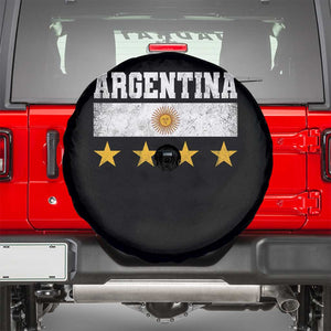 Argentina Champions 2026 4th Star Spare Tire Cover Vintage Sol De May and Stripes