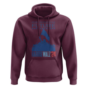 Harris Walz'24 Hoodie We're Fighting For Our Future Women's Right TS11 Maroon Print Your Wear