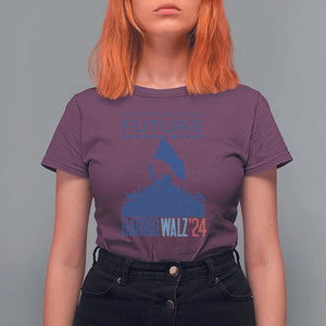 Harris Walz'24 T Shirt For Women We're Fighting For Our Future Women's Right TS11 Maroon Print Your Wear