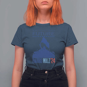 Harris Walz'24 T Shirt For Women We're Fighting For Our Future Women's Right TS11 Navy Print Your Wear