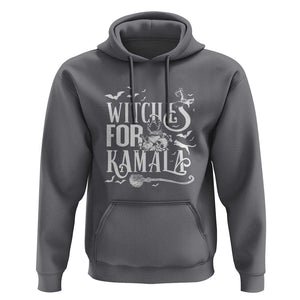 Harris Supporter Hoodie Witches For Kamala Mysterious Bat Cat Cauldron Broom TS11 Charcoal Print Your Wear