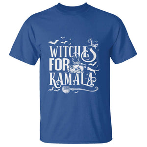 Harris Supporter T Shirt Witches For Kamala Mysterious Bat Cat Cauldron Broom TS11 Royal Blue Print Your Wear