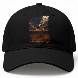 Soar On Wings Like Eagles Christian Faith Baseball Cap Isaiah 40:31 Bible Verse