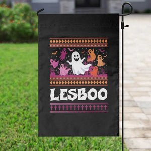 Funny Halloween Lesbian Garden Flag Lesboo Ghost Bat LGBT Graveyard TS11 Print Your Wear