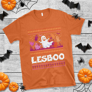 Funny Halloween Lesbian T Shirt Lesboo Ghost Bat LGBT Graveyard TS11 Orange Print Your Wear