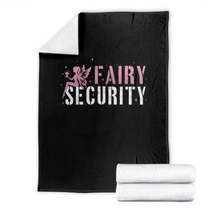 Halloween Dad Mom Throw Blanket Fairy Security Vintage Fairy Girl Mushroom Star TS11 Black Print Your Wear