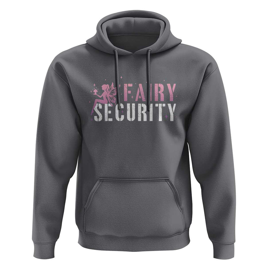 Halloween Dad Mom Hoodie Fairy Security Vintage Fairy Girl Mushroom Star TS11 Charcoal Print Your Wear