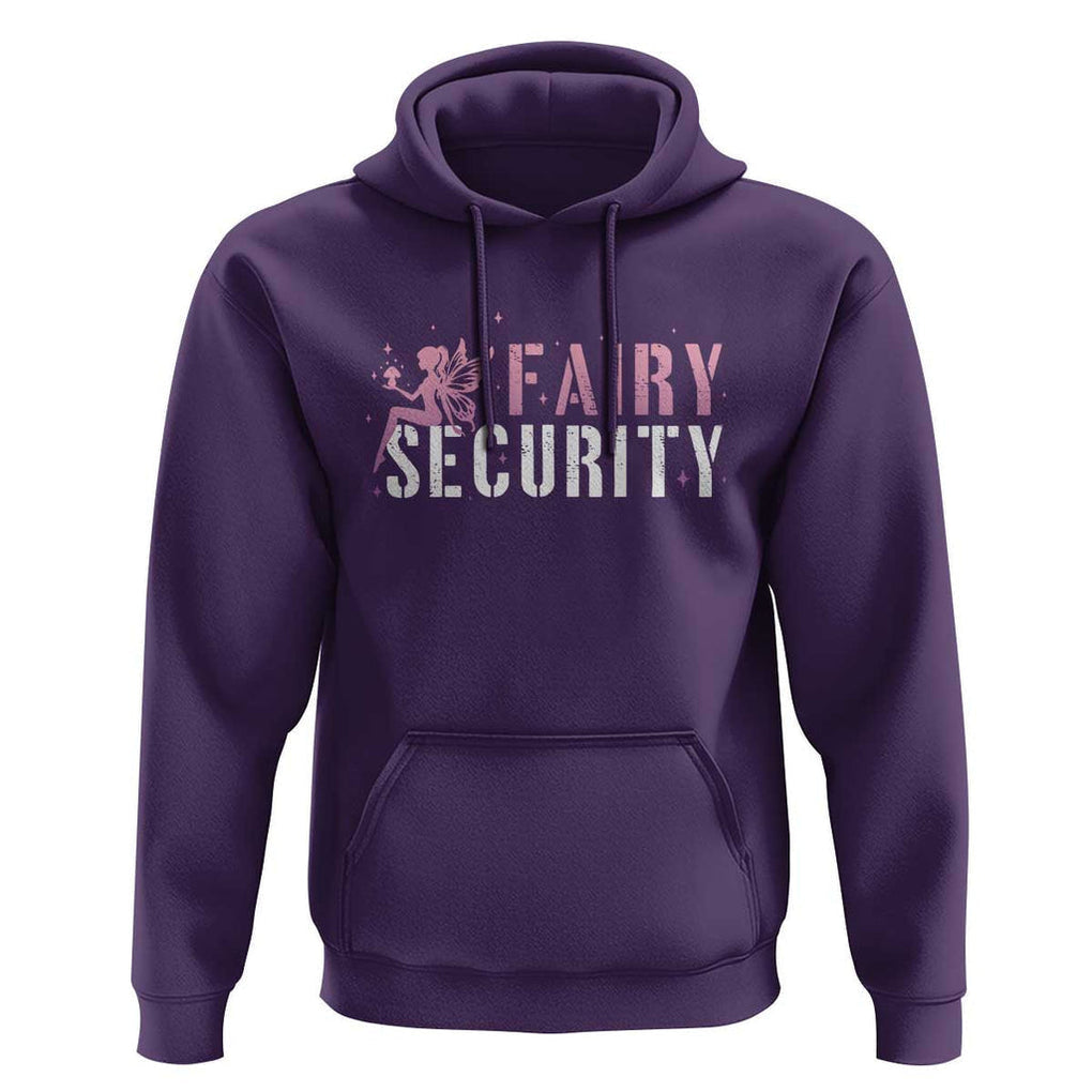 Halloween Dad Mom Hoodie Fairy Security Vintage Fairy Girl Mushroom Star TS11 Purple Print Your Wear