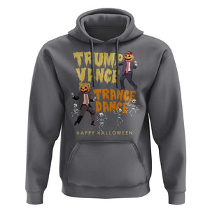 Funny Trump Vance Halloween Hoodie Trump Vance Trance Dance Pumpkin Skeleton Dancing TS11 Charcoal Print Your Wear