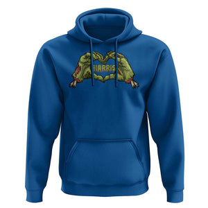 Funny Harris Halloween Hoodie Harris Heart Green Zombie Hand Election 2024 Costume TS11 Royal Blue Print Your Wear