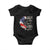 I Am Not Just Daddys Little Girl I Am A Veterans Daughter Baby Onesie American Flag TS11 Black Print Your Wear