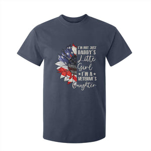 I Am Not Just Daddys Little Girl I Am A Veterans Daughter T Shirt For Kid American Flag TS11 Navy Print Your Wear
