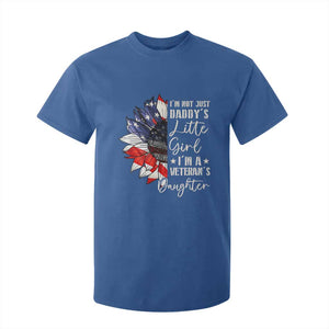 I Am Not Just Daddys Little Girl I Am A Veterans Daughter T Shirt For Kid American Flag TS11 Royal Blue Print Your Wear