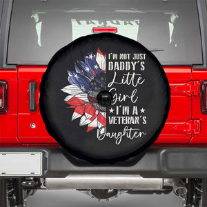 I Am Not Just Daddys Little Girl I Am A Veterans Daughter Spare Tire Cover American Flag TS11 Black Print Your Wear