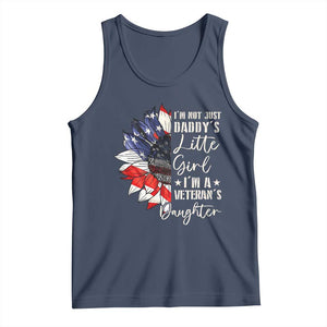 I Am Not Just Daddys Little Girl I Am A Veterans Daughter Tank Top American Flag TS11 Navy Print Your Wear
