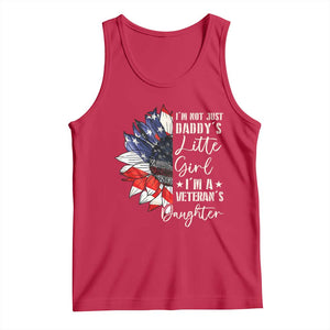 I Am Not Just Daddys Little Girl I Am A Veterans Daughter Tank Top American Flag TS11 Red Print Your Wear