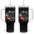 I Am Not Just Daddys Little Girl I Am A Veterans Daughter Tumbler With Handle American Flag TS11 One Size: 40 oz Black Print Your Wear
